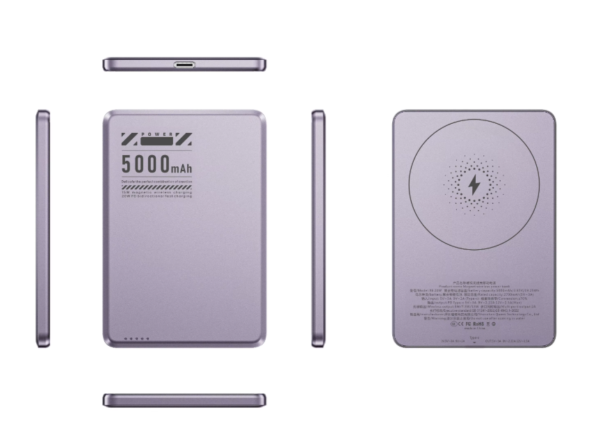 POWERBANK 15 W SANS FIL 20 W AVEC CABLE